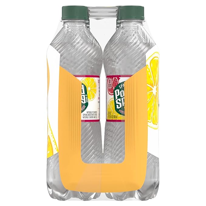 Poland Spring Sparkling Water, Pomegranate Lemonade, 16.9 oz. Bottles (Pack of 8)