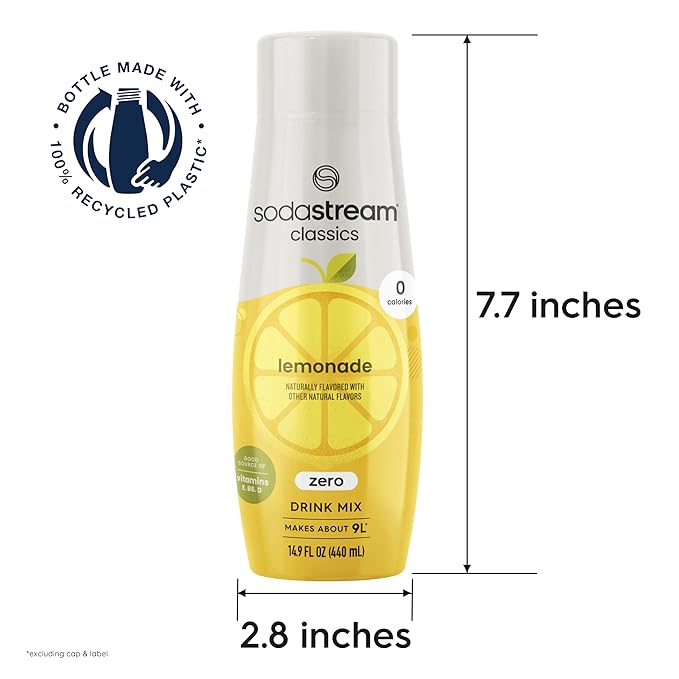 SodaStream SodaStream Zero Lemonade Drink Mix, 14.9 Fl Oz (Pack of 4)
