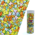 Easter Sprinkles Rabbit & Carrot & Eggs Cake Decorations Topper Edible Themed Sprinkles for Cake, Cookies, Chocolate Desserts,Ice Cream 4.58OZ