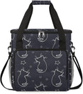 cat animal cartoon Coffee Maker Carring Bag Travel Carrying Storage Tote Bag Compatible with Keurig K-Mini or K-Mini Plus Portable Single Serve Coffee Brewer Case with Pockets for K-cup Pods