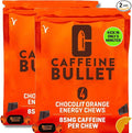 Caffeine Bullet 8 Chocolate Orange Caffeine Candies = 800mg Caffeine Kick, Faster Than Energy gels & Cycling Chews for a mid-Race Endurance Sports and Gaming Caffeinated Energy Boost