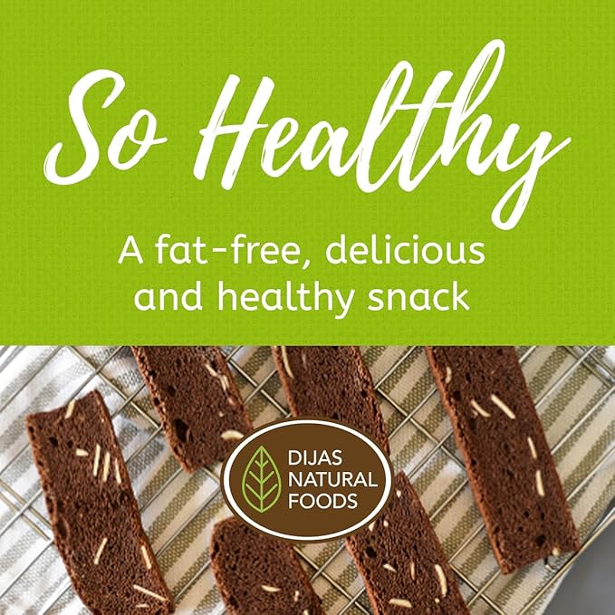 DIJAS Natural Foods, Crunchy Fat Free Biscotti Cookie, Variety Pack, All Natural Preservative Free Ingredients, Delicious Low Calorie Snack (4 Pack, Fruit Variety)