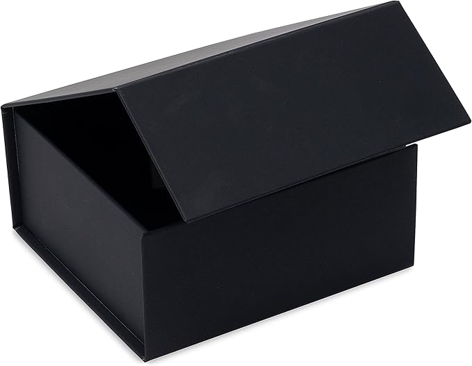 Prime Line Packaging Christmas Gift Boxes, Holiday Gift Boxes with Lids for Presents, Mini Black Gift Box for Small Business, Birthdays, Weddings, Jewelry Storage, Bulk, 6x6x3, 15 Pack