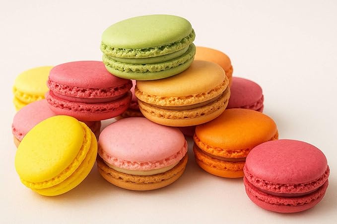Andy Anand French Macarons Gift Box | Freshly Baked Daily with All-Natural Ingredients, Unique Flavor, No Preservatives | Exquisite Flavors, Deliciously Succulent & Divine (24 pcs)