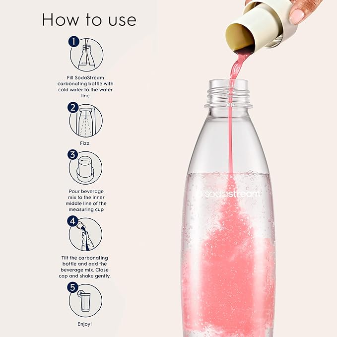 SodaStream Bubly Burst Watermelon Lime Drink Mix (440ml, Pack of 4)