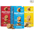 Gluten Free Partake Soft Baked Cookies Variety Pack (Chocolate Chip, Snickerdoodle, Lemon) - Vegan - Free From the Top 9 Allergens Including Dairy, Wheat, Soy, Eggs, & Peanuts - Non GMO - Safe School & Office Snack (4 Pack, 5.5oz Boxes)