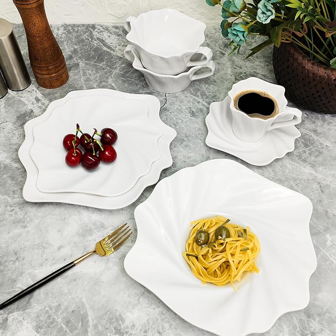 4.25 oz Espresso cups set of 4 | Italian style espresso cups and saucers | Porcelain espresso cup set | Espresso mugs | Demi tasse cups | Espresso cups and saucers|tea cup and saucer