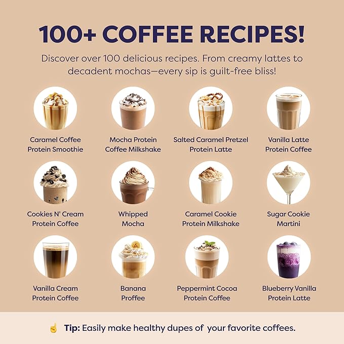 Mocha Protein Iced Coffee - Premium Whey Protein & Instant Iced Coffees - 100% Natural Cold Brew Coffee - Zero Artificial Flavors & Sweeteners, 80 mg Caffeine Per Serving, 0g of Sugar, 20 Servings