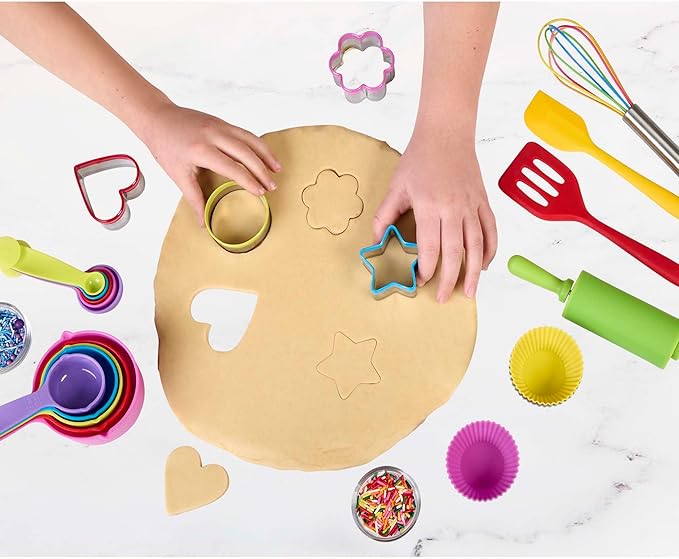 Mrs. Anderson’s Baking Kids Baking Set, Food Safe, Professional Materials, 24-Piece Set