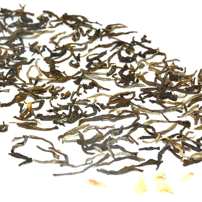 TIAN HU SHAN Premium Jasmine Green Tea Loose Leaf 8 Ounce (227g) Tin