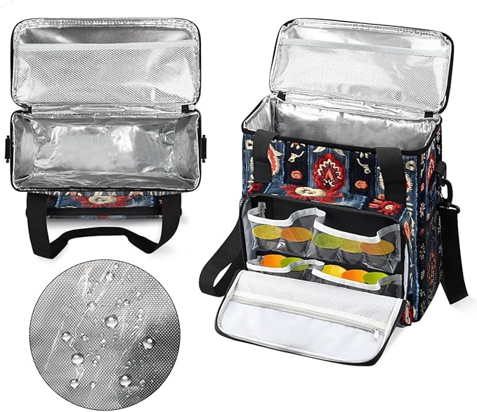 Coffee Maker Travel Bag Compatible with Keurig K-Mini,Single Serve Coffee Brewer Carrying Case Compatible for K-Mini Plus with Multiple Pockets for K-Cup Pods(Bag Only)