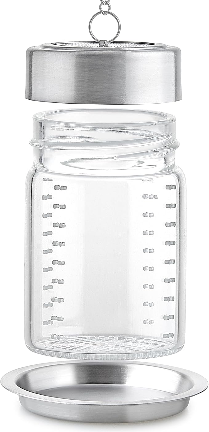 Teabloom Elegant Borosilicate Glass Loose Tea Infuser – Perfect for Whole-Leaf White, Green, Oolong, Black & Herbal Teas – Lead-Free – Small or Large Size