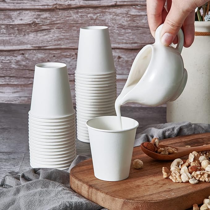 LITOPAK 480 Pack 5 oz Disposable Paper Cups, Disposable Mouthwash Cups, Small Disposable Cups, Mini Paper Cups for Parties, Picnics, Barbecues, Travel and Events