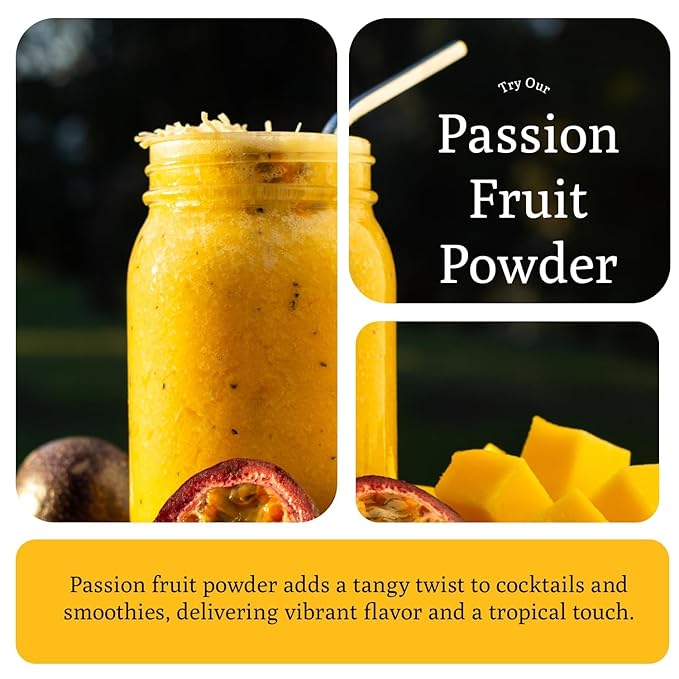 Ancient Roots Passion Fruit Powder- All-Natural Food Coloring, Filled with Antioxidants, Vitamin C, and Fiber, 75 Servings (10.5 ounces)