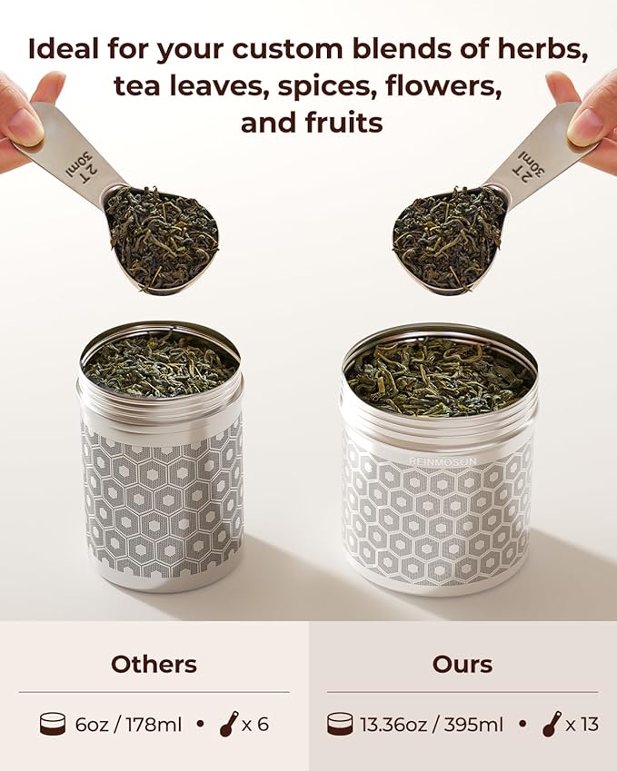 2 Pack Reinmoson Extra Large Tea Infuser for Loose Tea & Spice Infuser for Cooking, Extra Fine Mesh Large Tea Strainers for Loose Tea, 304 Stainless Steel Loose Leaf Tea Steeper