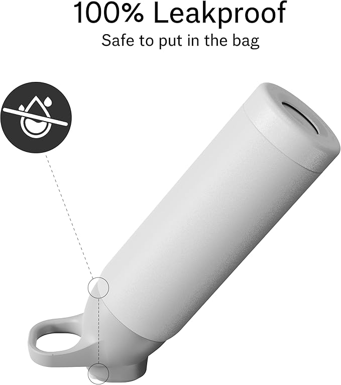 Insulated Water Bottle with Straw - Encool Stainless Steel Water Bottle, Reusable Leakproof and BPA-Free for Sports, Travel, Cold for 24 Hours, 32 oz, Snowflake