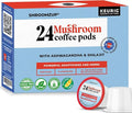 Shroomzup Mushroom Coffee K Cups 24 Pods - 10 Mushroom Coffee with Ashwagandha and Shilajit - Dark Roast Single Serve K-Cup Pods