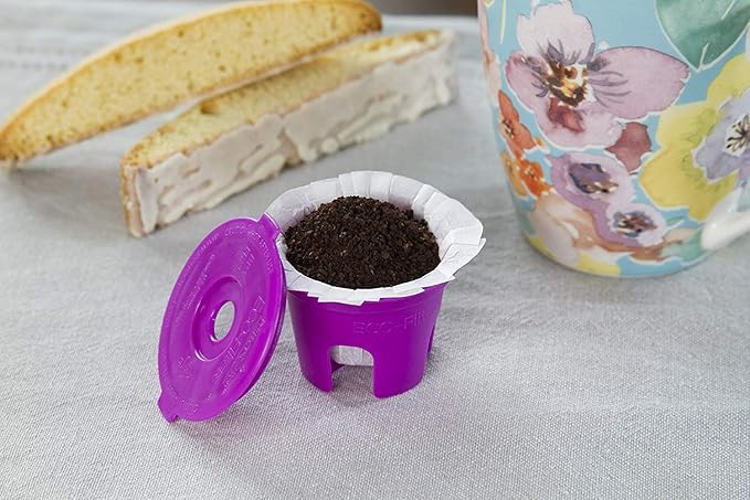 Cafe Filters Paper Liners for Reusable K Cup Coffee Pods by Perfect Pod - Fits All Brands, Compatible With All Refillable Capsules - Disposable Paper Filters (500-Ct)