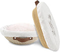 Banneton Bread Proofing Basket Set of 2, 10 Inch Round 11Inch Oval Cotton Rope Sourdough Bread Baking Supplies Proofing Bowls with Liners & Covers Gifts for Bakers Women Wife Mom