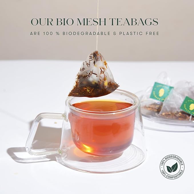 Luxmi Estates - African Rose - Organic Hibiscus Rose Tea - Loose Leaf - 50g (25 Cups) | With Soothing Rose and Hibiscus | Great for Skin DeTox - Supports a Healthy Glow