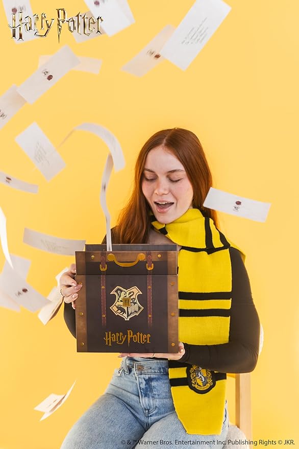 Harry Potter Acceptance Letter Explosion Box by Send A Cake – Ready to Gift, No Assembly Needed – Includes 8 Chocolate Brownies – Magical Birthday & Celebration Gift for Women, Men, Adults, Kids