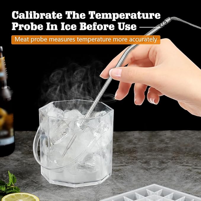 Meat Thermometer Probe Replacement for Thermopro Thermometers TP04, TP06, TP06S, TP07, TP07S, TP08, TP08S, TP09, TP09B, TP10, TP16, TP-16S, TP17, TP20, TP25, 2.5mm