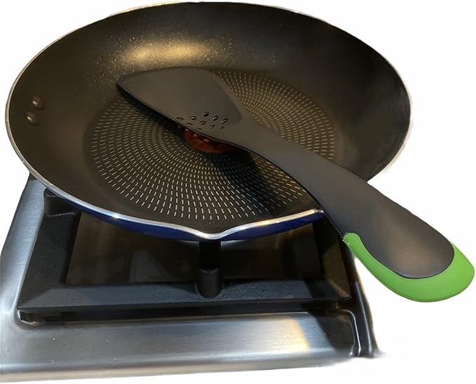Kitchen Utensil 5 in 1 Multifunctional Nonstick Cutter, Turner, Colander, Soup Spoon, Spatula, Green
