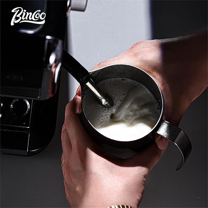 Bincoo Milk Frother Pitcher 750ml (25oz) - Stainless Steel Barista Milk Frothing Cup with Ice Crystals Design - Professional Espresso & Cappuccino Accessories for Coffee Machine,Latte Art