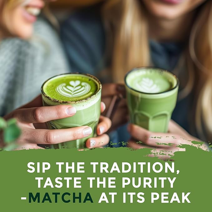 ETANATURE Premium Ceremonial Grade Matcha Powder - Matcha Green Tea Powder for Metabolism, Brain and Sleep - JAS Certified Matcha Grade from Japan Kagoshima Farms 60 Servings - Ceremonial Tea 60g