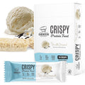 Genius Gourmet Crispy Protein Treat, Vanilla Dream, Keto Snack, Low Carb, Low Sugar & Gluten Free, Protein Snacks for Adults, 10G of Whey Protein per Protein Bar, 5 Net Carbs, On The Go Snack, 10 CT
