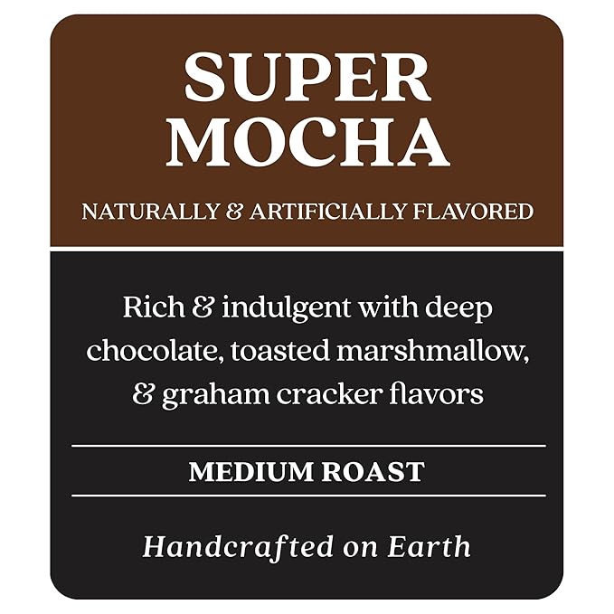 Copper Moon Single Serve Coffee Pods for Keurig K-Cup Brewers, Medium Roast, Super Mocha Blend, 72 Count