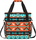 Ethnic Geometric Boho Coffee Maker Carring Bag Travel Storage Tote Bag Compatible with Keurig K-Mini or K-Mini Plus Portable Single Serve Coffee Brewer Case with Pockets for K-cup Pods