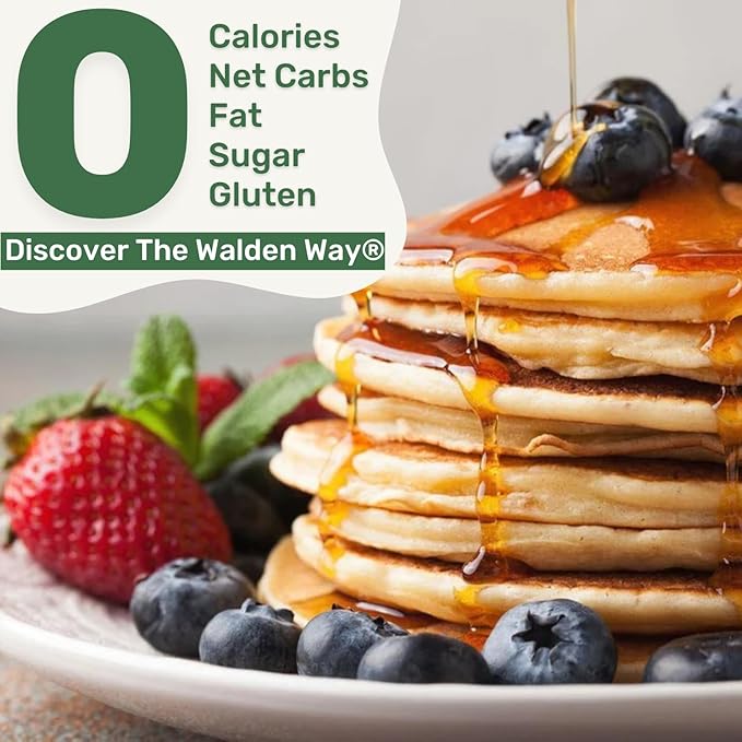 Walden Farms Maple Bacon Syrup – Perfect for Pancakes, Waffles, Desserts – Zero Calorie, Sugar-Free, Low Carb, Keto-Friendly, Gluten-Free, Vegan – 12 oz Bottle