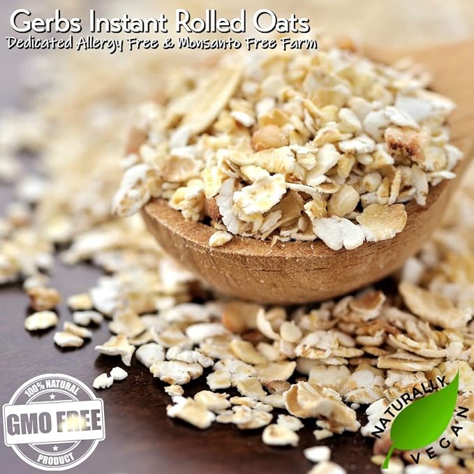 Gerbs Gluten-Free Instant Oats 4 lbs. | Carefully Sourced, Resealable Bag | Smooth & Creamy Texture | Top 14 Allergen-Free