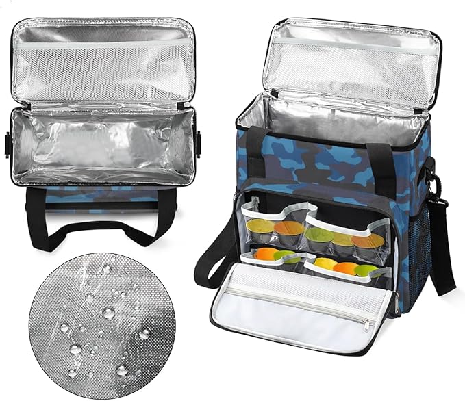 Camouflage Basket Coffee Maker Carring Bag Travel Carrying Storage Tote Bag Compatible with Keurig K-Mini or K-Mini Plus Portable Single Serve Coffee Brewer Case with Pockets for K-cup Pods