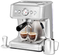 Gevi EzBru 1000C Commercial Grade Espresso Machine | 20Bar Pump + PID Temp Control (Adjustable Shot/Temp) | 58mm Portafilter w/Pressure Gauge | 2.2L Tank & Barista Kit | Home & Café Use