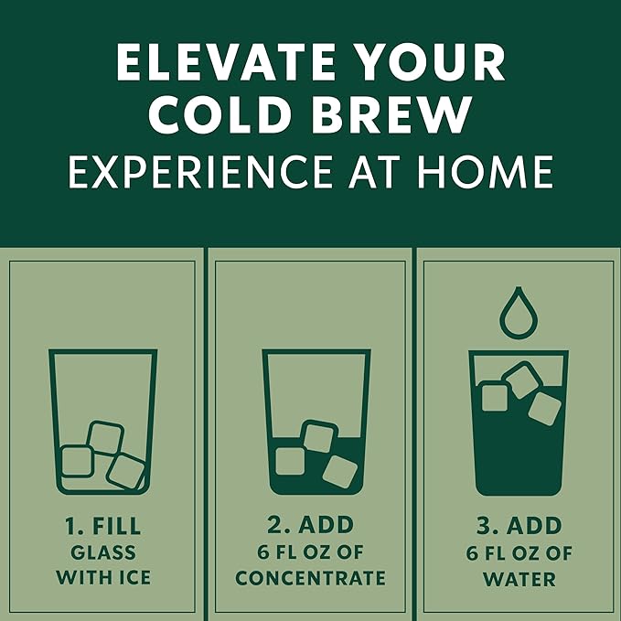 Starbucks Cold Brew Coffee Concentrate, Naturally Flavored Madagascar Vanilla, 100% Arabica, Multi-Serve Bottle (32 Fl Oz)