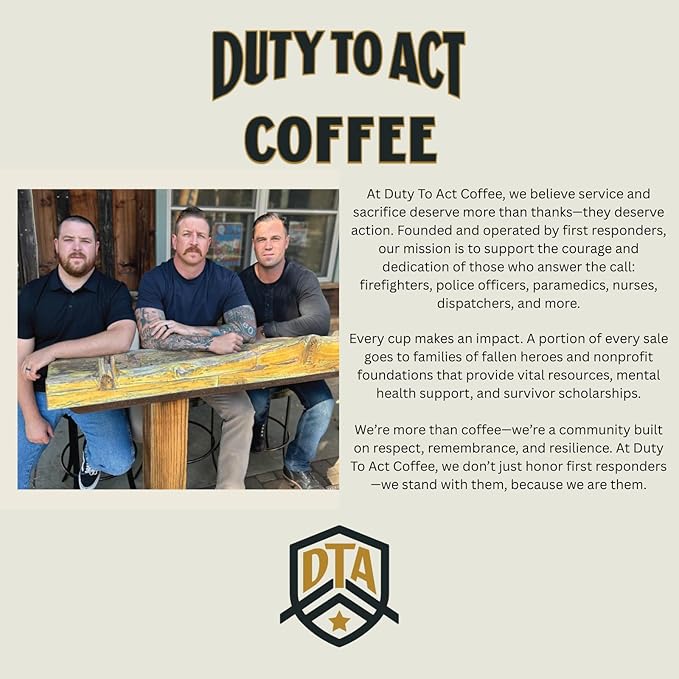 Duty to Act Dark Roast Whole Coffee Beans, 2 lbs (Pack of 1)