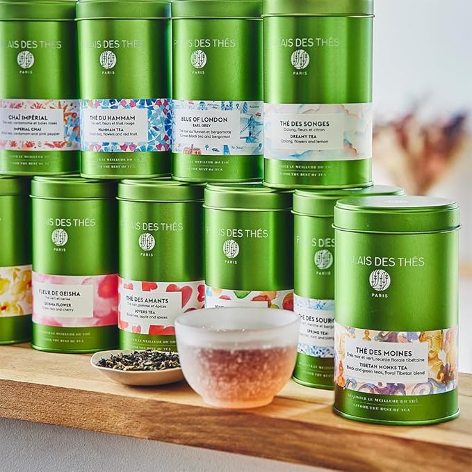 Palais des Thés - Tea of Lords - Earl Grey Black Tea & Bergamot - 3.5oz Loose Leaf Metal Gift Tin, Serves 20-25 Cups