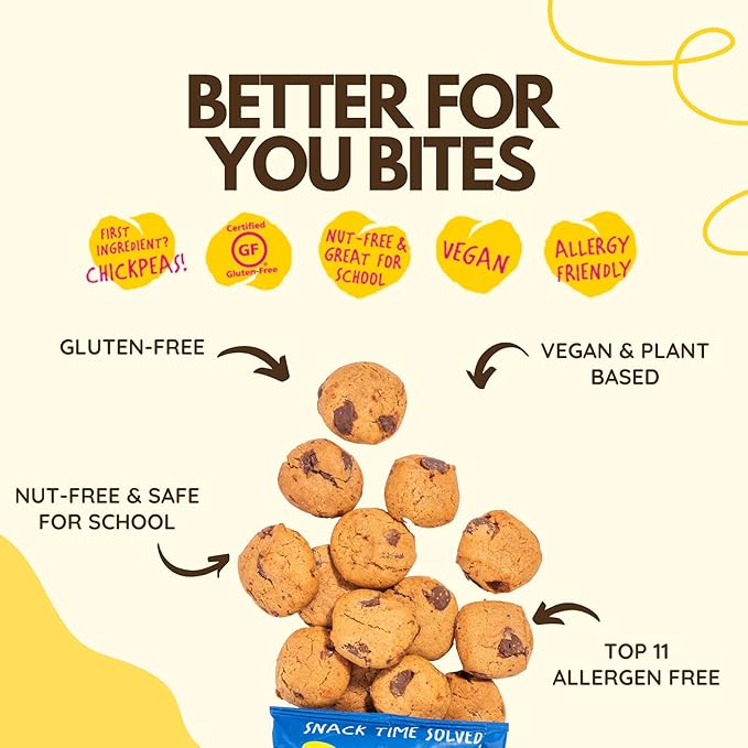 Rule Breaker Vegan & Gluten-Free Cookies | Pumpkin Spice Bites | Plant-Based, Dairy, Nut, Soy, Allergen Free, Kosher | Soft-Baked School Snacks for Kids and Adults | Better-For-You Bites (Pack of 12)