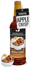 Syruvia Apple Crisp Coffee Syrup - 25.4 fl oz - Kosher Coffee Syrups, Gluten Free, No Coloring, Perfect for Drinks, Soda, Shakes, Desserts, and More.