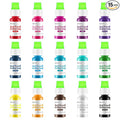 Gel Food Coloring 15 Colors x 0.35 oz Concentrated Gel Based Food Dye Vibrant Icing Colors Neon Edible Food Color for Icing Baking Cake Decorating Cookies Slime, 10g / Bottle