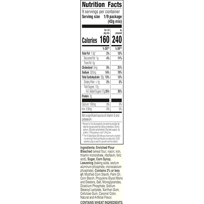 Betty Crocker Delights Super Moist Butter Pecan Cake Mix, Holiday Baking, 13.25 oz (Pack of 12)