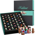 Premium Madelaine Chocolate Gift Box - 45 Assorted Pieces - Rich & Creamy Solid Milk Chocolates - Best Corporate Holiday Gift - Great for Teachers & Coaches - Whimsical Holiday Themed Foil Wrappers