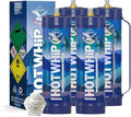 Whipped Cream Charger 4.0L Tank,2560g x 4 Original Flavor Food Grade Whip Cream Cylinder 99.99% Pure For Whipped Cream Making,Leak Proof Dispenser,4 Tank