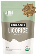 J MAC BOTANICALS Organic Licorice Root Tea, Cut and Sifted, Dried Herb, regaliz Raiz organico