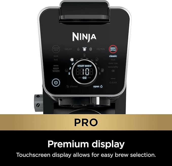 Ninja Hot and Iced Coffee Maker, Single Serve Coffee Maker and Drip Coffee Machine, DualBrew Pro Specialty 12-Cup with K-Cup Combo, Includes Permanent Filter, CFP307
