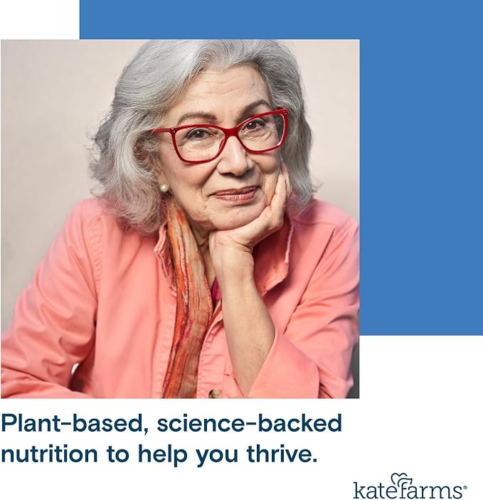 KATE FARMS Organic 1.0 Sole-Source Nutrition Shake, Plain, 16g Protein, 27 Vitamins and Minerals, Meal Replacement, Protein Shake, 11 oz (12 Pack)