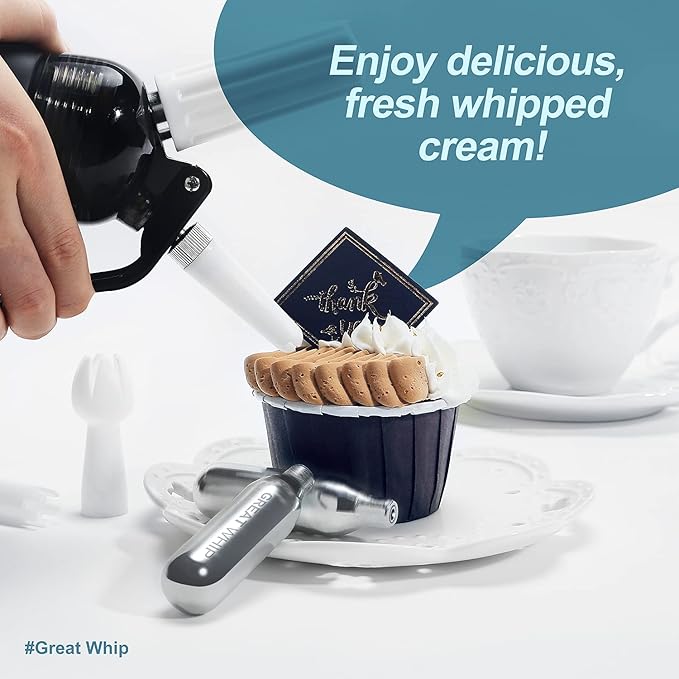 Whipped Cream Charger 8g Cartridges for Whipped Cream Dispenser(10x5 Pack)