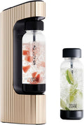 Twenty39 qarbo LUXE Premium Metal Sparkling Water Maker Machine - Soda Beverage Carbonator for Home, Seltzer Water Carbonation Fizz Maker (Tuscan Gold)